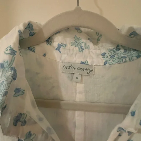 Julia Amory Puff Sleeve Floral Maxi Shirt Dress - Picture 4 of 4